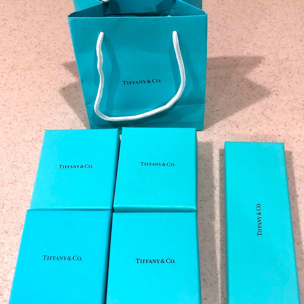 Tiffany boxes, pouches and a bag